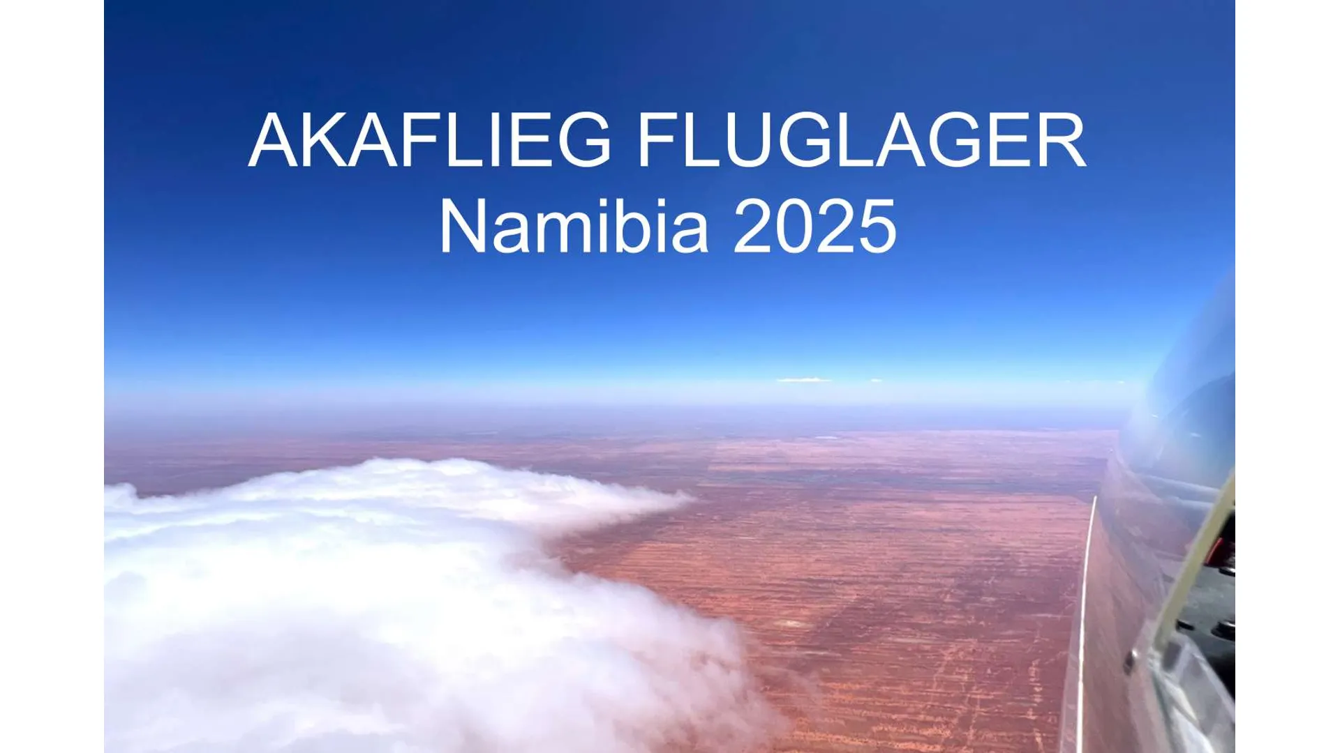 Letecké soustředění v Namibii 2025